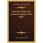 Mysteries Within the Esoteric Reading of the Bible - Paperback