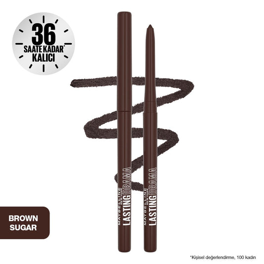 Maybelline New York Lasting Drama Automatic Liner - Long-Lasting, Waterproof Automatic Eyeliner in Brown Sugar