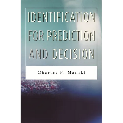 Identification for Prediction and Decision - Hardcover