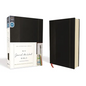 NIV, Journal the Word Bible, Hardcover, Black, Red Letter Edition, Comfort Print: Reflect, Take Notes, or Create Art Next to Your Favorite Verses - Hardcover