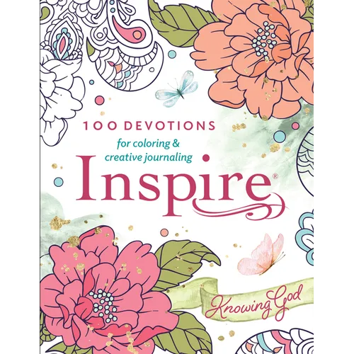 Inspire: Knowing God (Softcover): 100 Devotions for Coloring and Creative Journaling - Paperback