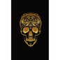 Glowing Golden Sugar Skeleton Skull Diary, Journal, and/or Notebook: Perfect for Fans of Astrology, Dark Magic, Fantasy, Halloween, Occult, Wicca, and - Hardcover
