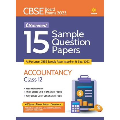 CBSE Board Exam 2023 I Succeed 15 Sample Question Papers Accountancy Class 12 - Paperback