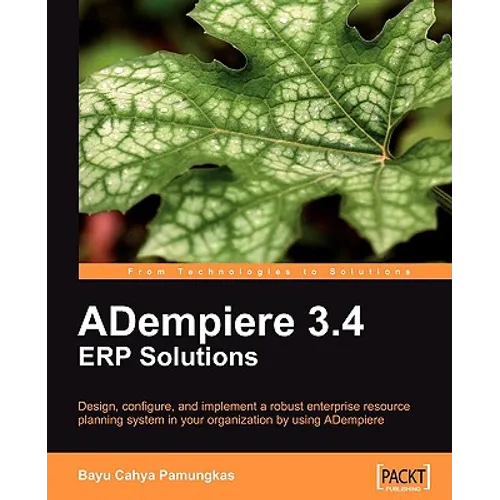 Adempiere 3.4 Erp Solutions - Paperback
