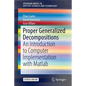 Proper Generalized Decompositions: An Introduction to Computer Implementation with MATLAB - Paperback