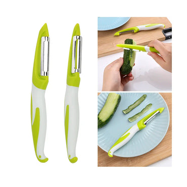 Stainless Steel Vegetable Peeler & Zester – Sharp Fruit & Veg Slicer for Carrot, Potato, Cucumber