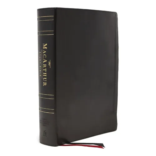Nasb, MacArthur Study Bible, 2nd Edition, Genuine Leather, Black, Thumb Indexed, Comfort Print: Unleashing God's Truth One Verse at a Time - Leather