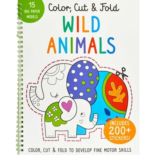 Color, Cut, and Fold: Wild Animals - Paperback