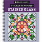 Brain Games - Sticker by Number: Stained Glass (28 Images to Sticker) - Spiral