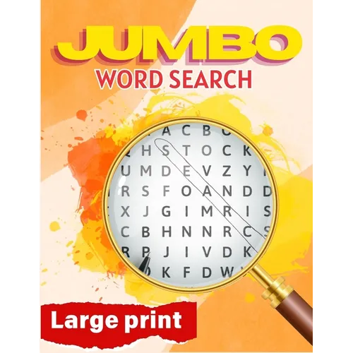 Jumbo Word Search Large Print: Word Search Puzzle Book, Multi Theme Word Searches for Adults - Paperback