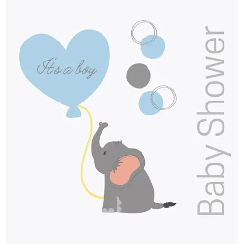 Welcome baby boy, baby shower guest book (Hardback) - Hardcover