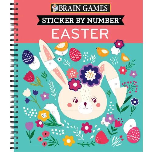 Brain Games - Sticker by Number: Easter - Spiral