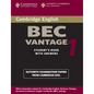 Cambridge Bec Vantage 1: Practice Tests from the University of Cambridge Local Examinations Syndicate - Paperback