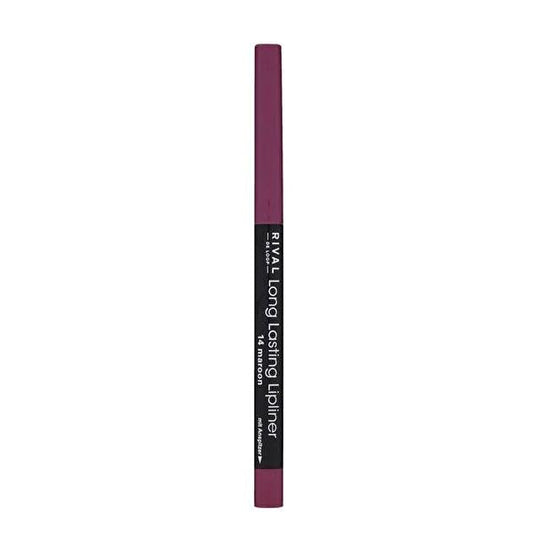 Rival de Loop Long-Lasting Maroon Lip Liner for Defined Lips - Durable Makeup Accessory
