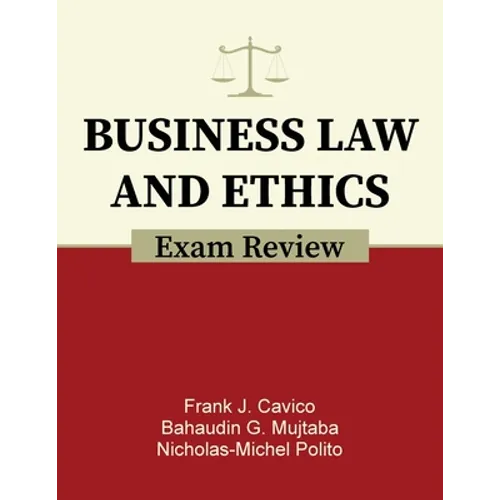 Business Law and Ethics Exam Review - Paperback