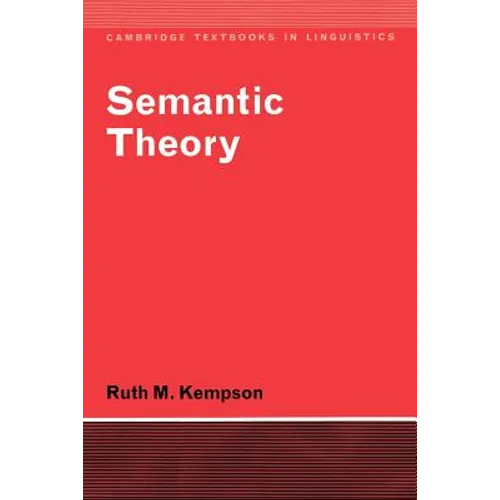 Semantic Theory - Paperback