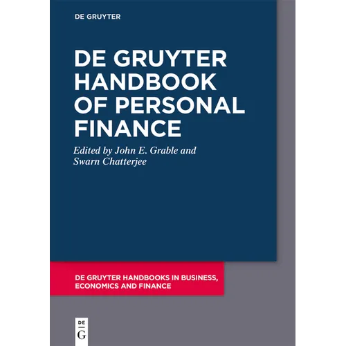 de Gruyter Handbook of Personal Finance - Paperback