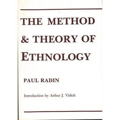 The Method and Theory of Ethnology - Paperback