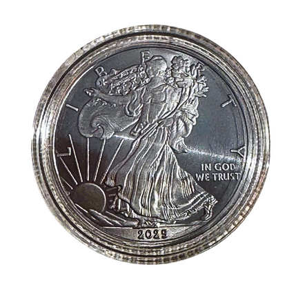 2026 1 Ounce OZ 999 Fine Solid USA American Liberty Eagle Coin Titanium Precious Metal Ingot Ti Element Chemistry Proof Mint Coin