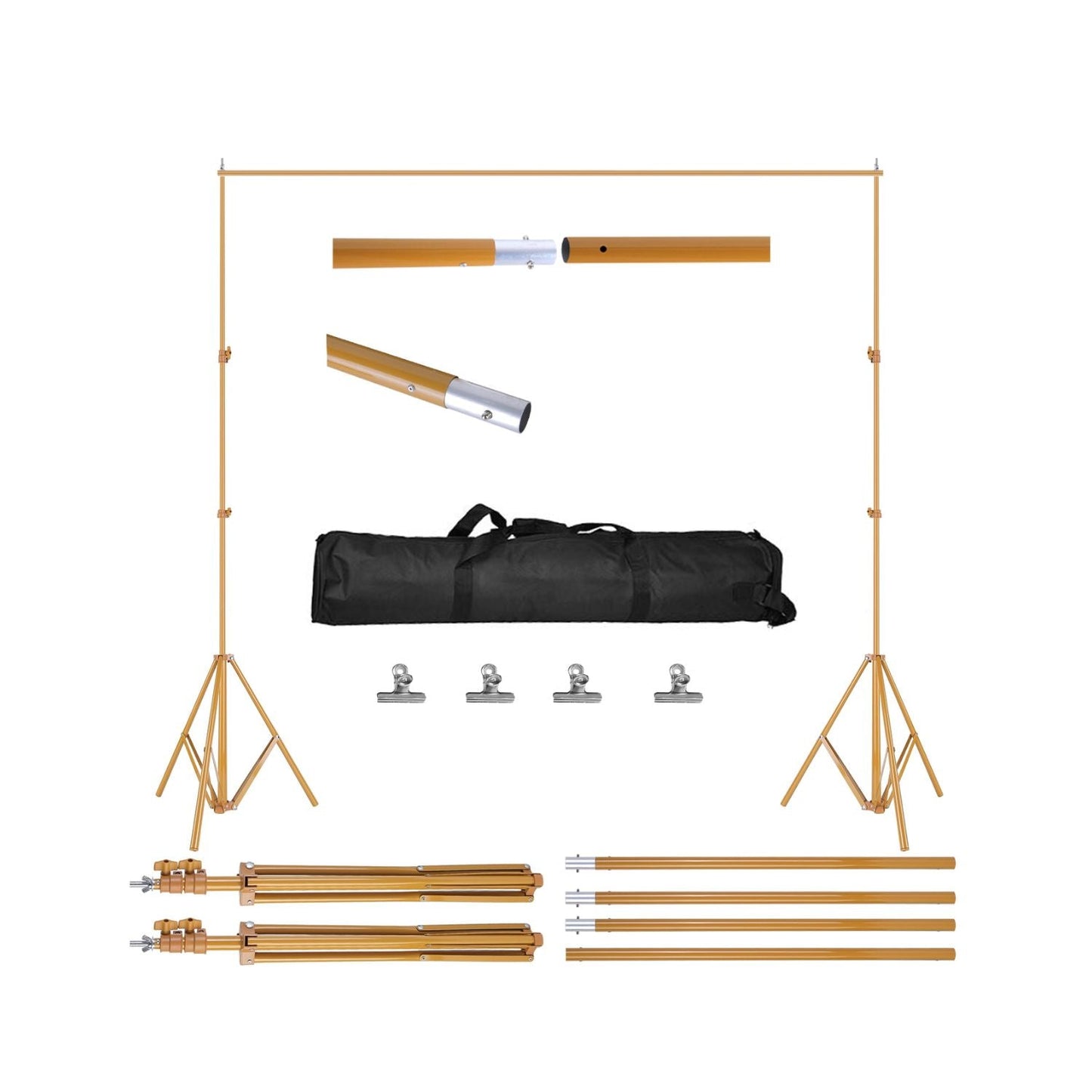 6.5×10ft Photography Backdrop Stand – Adjustable Studio Support Set