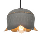 Lotus Galvanized Ceiling Light