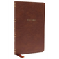 Nkjv, Thinline Bible, Leathersoft, Brown, Red Letter Edition, Comfort Print: Holy Bible, New King James Version - Imitation Leather