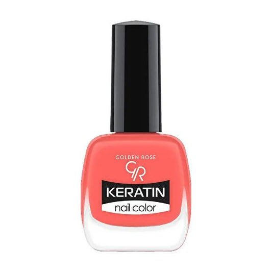 Golden Rose Keratin Nail Polish - Long-Lasting, Shiny Nail Color with Nourishing Keratin Formula
