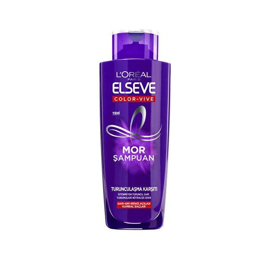 Elseve Anti-Brass Purple Shampoo 200ml - Hair Color Protection with UV Filter