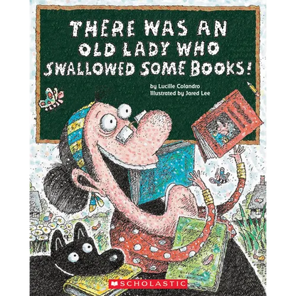 There Was an Old Lady Who Swallowed Some Books! - Paperback