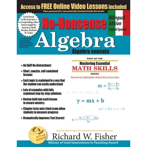 No-Nonsense Algebra, Bilingual Edition (English - Spanish): Master Algebra the Easy Way - Paperback