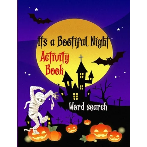 It's a Bootiful Night: Halloween Word Search Large Print Puzzle Book Fun For Adults - Paperback