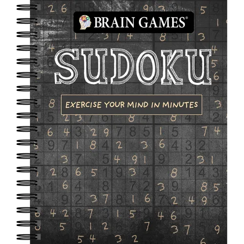 Brain Games - Sudoku (Chalkboard #1): Exercise Your Mind in Minutes Volume 1 - Spiral