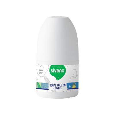 Siveno Natural Roll-on Deodorant for Men - Aluminum-Free, Sensitive Skin Protection, Organic Aloe Vera, Travel-Friendly 1.69 fl oz