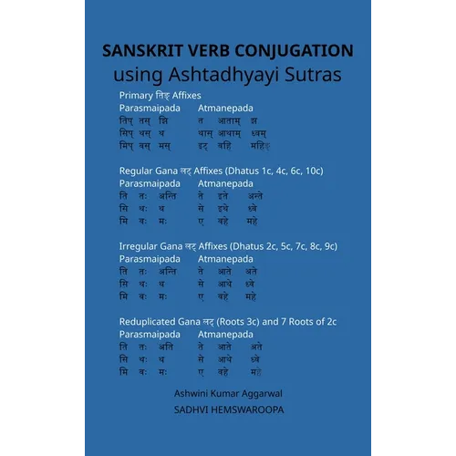 Sanskrit Verb conjugation using Ashtadhyayi Sutras - Hardcover