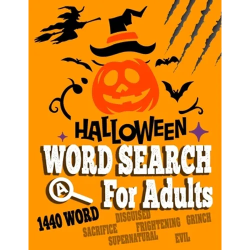 Halloween Word Search For Adults: Funny Halloween Activity Book for Kids Let your kids creativity run wild! - Paperback