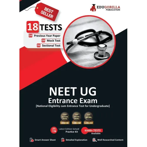 NEET UG Medical Entrance Exam 2025 - 8 Mock Tests, 6 Sectional Tests and 4 Previous Year Papers (2500 Solved Questions) with Free Access to Online Tes - Paperback