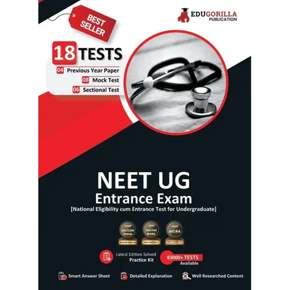 NEET UG Medical Entrance Exam 2025 - 8 Mock Tests, 6 Sectional Tests and 4 Previous Year Papers (2500 Solved Questions) with Free Access to Online Tes - Paperback