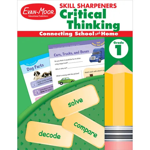 Skill Sharpeners: Critical Thinking, Grade 1 Workbook - Paperback
