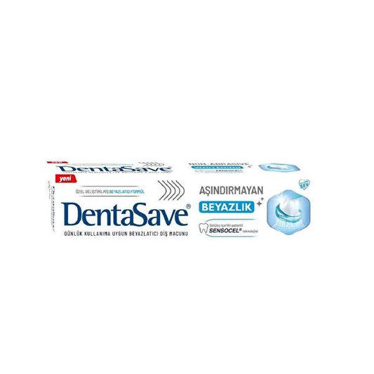 Dentasave Whitening Toothpaste - Gentle, Non-Abrasive, 2.54 fl oz - Daily Oral Care for Sensitive Teeth