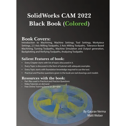 SolidWorks CAM 2022 Black Book (Colored) - Hardcover