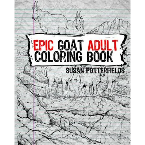 Epic Goat Adult Coloring Book - Paperback