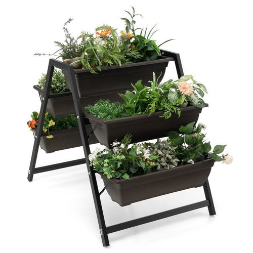3 Tier Patio Raised Garden Bed Planter Boxes