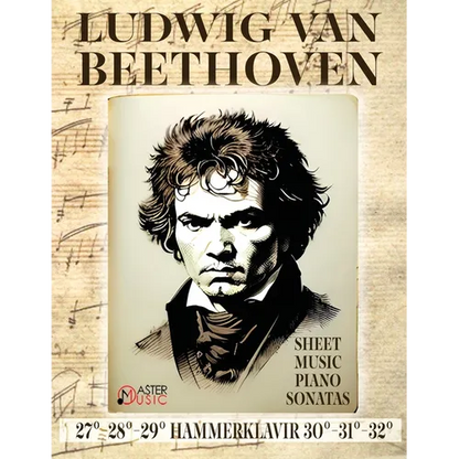 Ludwig Van Beethoven - Sheet Music: Piano Sonatas 27°-28°-29°"Hammerklavier" - 30°-31°-32° - Paperback