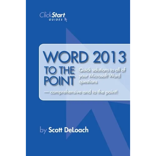 Word 2013 to the Point - Paperback