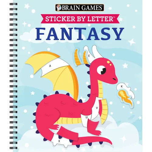 Brain Games - Sticker by Letter: Fantasy - Spiral