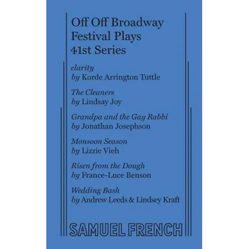 Off Off Broadway Festival Plays, 41st Series - Paperback