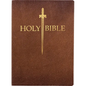 KJV Sword Bible, Large Print, Acorn Bonded Leather, Thumb Index: (Red Letter, Brown, 1611 Version) - Leather