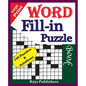 Large Print Word Fill-in Puzzle book - Paperback
