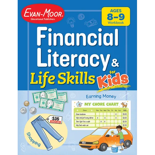 Financial Literacy and Life Skills for Kids, Age 8 - 9 Workbook - Paperback