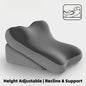 Adjustable Bed Wedge Pillow Memory Foam Backrest Reading Support Cushion